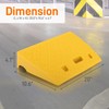 Pyle Portable Lightweight Plastic Curb Ramps - 2PC Heavy Duty