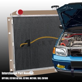 ASCIUTTA Aluminum Radiator For 1958-1984 Toyota Land Cruiser FJ40 FJ45 Petrol 3.9L 4.2L,3 Row Aluminum Radiators