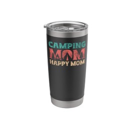 Tent Camping Wife Mom Mother Family Vintage Camping Mom Stainless Steel Insulated Tumbler