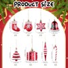 Leitee - Juego de 24 adornos de Navidad, decoraciones para