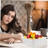 ABOOFAN Heart Shaped Storage Imitation Woven Rattan for Fruits Vegetables