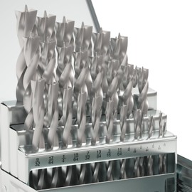 Brad Point Wood Drill Bit Set, 29Pcs HSS Drill Bit Set with Double Flutes Design for Carpenter Woodworking and All Types of Wood (1/16" - 1/2")