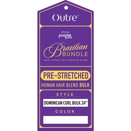 Outre Purple Pack Brazilian - Prestretched Dominican Curl Bulk 24" (27)