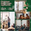 BGment Christmas Sheer Curtains 63 Inches Long 2 Panels Set,