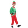 Toddler Kids Boys Girls Christmas Santa Elf Costume Fancy Dress