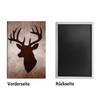 Stag Head Silhouette Souvenir Magnet for Hunting Fans Funny Souvenir