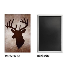 Stag Head Silhouette Souvenir Magnet for Hunting Fans Funny Souvenir Magnet for Hunters and Nature Lovers