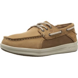 Sperry boys Gamefish Boat Shoe, Dark Tan, 6 Big Kid US