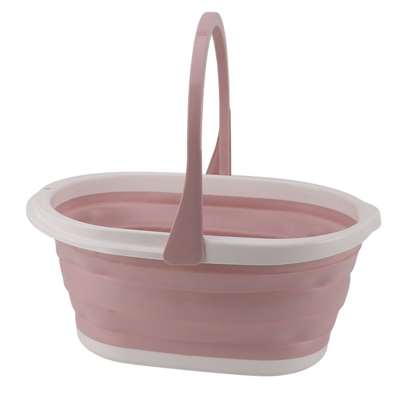 Collapsible Mop Bucket Sturdy PP Large Capacity Portable Handle Multifunction