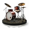 Miniature Drum Set, 2D Flat Acrylic Stand, 0.1 inch (3