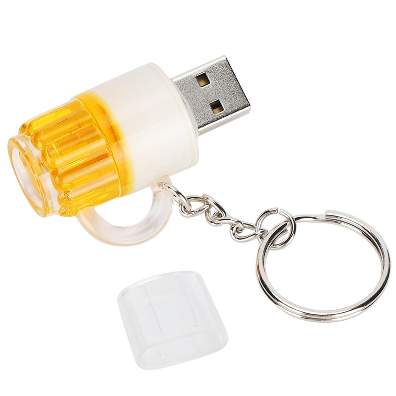 USB Flash Drive Cartoon Domineering Beer Mug Shape Portable Storage