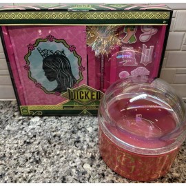 Wicked NEW WICKED Oz MOVIE-Glinda Bubble Glass Decor & Journal-Hard To Find-Pink
