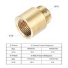 PATIKIL Shower Head Extension Arm, 2 Pack Brass G1/2 Male