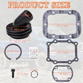 Kit de resellado de cambio de transmisión de velocidad, 5 velocidades, compatible con guías 1987-2001 Ford F250 F350 F450 ZF S5-42 S5-47...