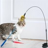 Cat Wand Toy,Cat Toys for Indoor Cats,Suction Cup Cat Fishing