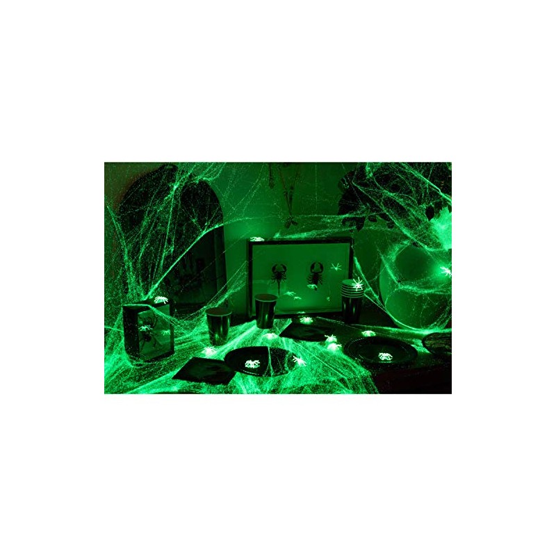 Folat 23785 Spinnennetz Glow in The Dark-100 g, Weiß