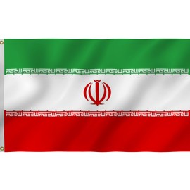 Iran Iranian Flag 2X3FT, Persian Flags, Men Women Banner,Vibrant Colors, Double Stitched with 2 Brass Grommets, Bar Garden Street Decoration, GYM, Office Decor,Indoor Outdoor Use,Gifts. (2X3FT)