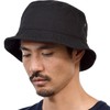 New Hattan Hat Bucket Hat for Men & Women, Black