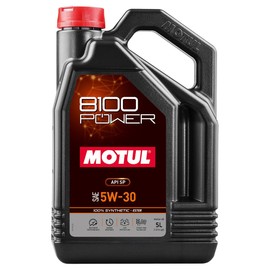 Motul 8100 Power 5W-40 Full Synthetic | Ester-Based Formula for Turbocharged & High-Performance Engines | LSPI Protection, Extreme Heat Resistance, Cold Start Lubrication, Daily & Track Use | 5L