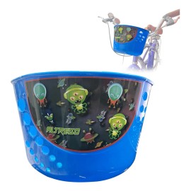Canasta Canastilla Bicicleta Niño Plástico Rodado 12 Color Azul
