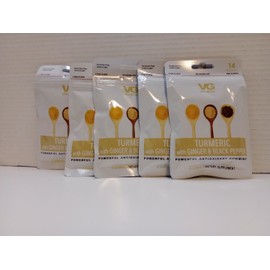 Vita Globe (6) Vita Globe Turmeric Ginger Black Pepper Gummies Antioxidant Gluten-Free NEW