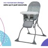 Cosco Kids Simple Fold Full Size High Chair with Adjustable