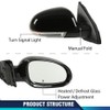 PIT66 Right Passenger Side Mirror Power Heated Turn Signal Puddle