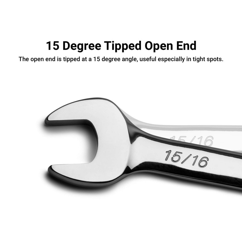 Capri Tools 1/4-inch Combination Wrench, 12 Point, SAE, Chrome (1-1401)