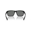 Native Men's XD9001 Wells Rectangular Sunglasses, Matte Black/Silver Mirrored Polarized,