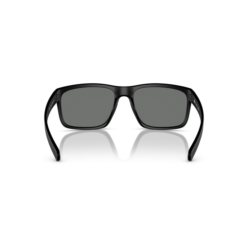 Native Men's XD9001 Wells Rectangular Sunglasses, Matte Black/Silver Mirrored Polarized,