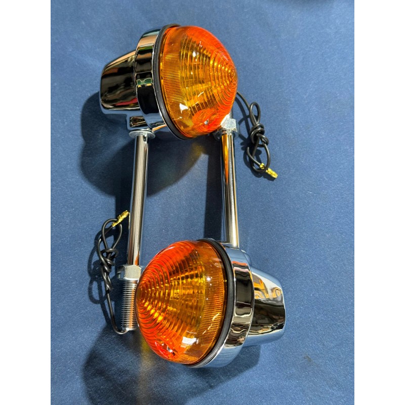 Triumph Lucas Style Turn Signal Front Long Stem Replacement Set