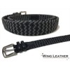 WING LEATHER GTM001 Leather Rubber Mesh Belt, Cowhide Leather, Spirit,