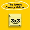 3M Post-it notas rayadas amarillo canario de 7.62cm x 7.62