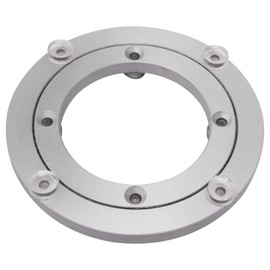 SWZHAI Lazy Susan Hardware 4 Inch, 1Pcs Round Lazy Susan Turntable Bearings, Heavy Duty Metal Rotating Hardware Turntable Bearing Ring for Dining-Table Makeup Holder, Silver