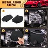 BILLFARO Front Strut Tower Covers, Gloss Black ABS Engine Bay