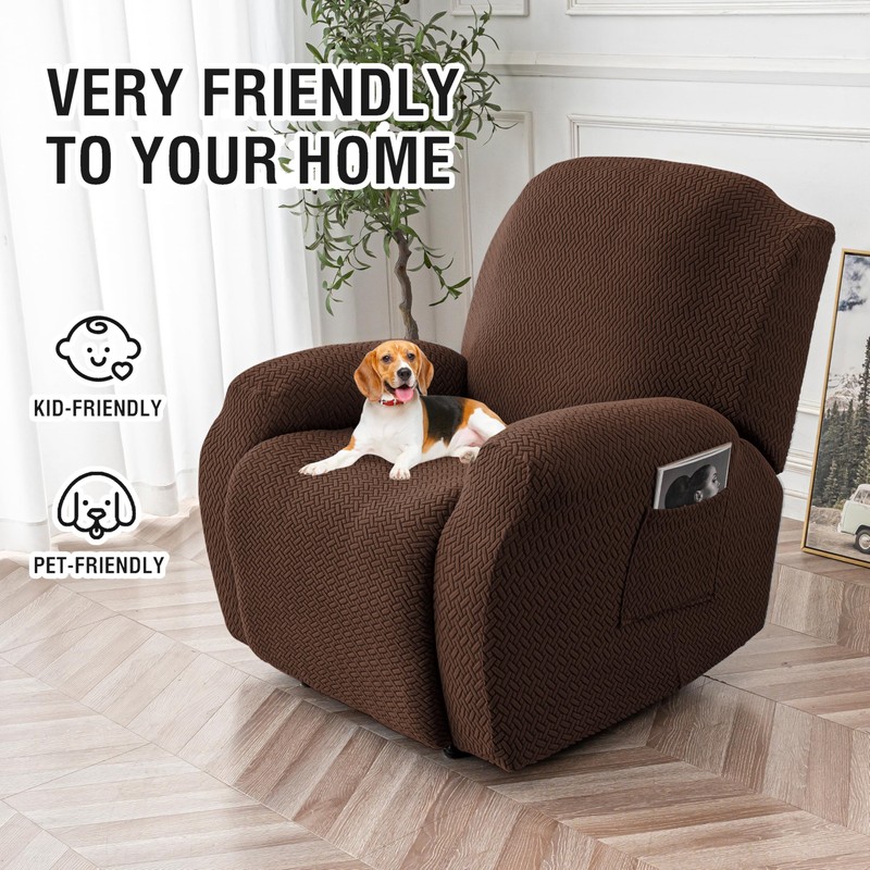 Genina Recliner Sofa Covers - Stretch Reclining Couch Covers with