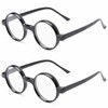 The Wizard, Nerd Style Round Reading Glasses +3.00 Black (2)