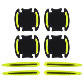 TUCKBOLD Car Door Handle Cup Protector Anti-Scratches Door Handle Scratches Protective Films Black,Green 1 Set 3.14"x3.34" Resin