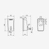 Jofel - Wall Soap Dispenser, Refillable with 0.5L Liquid Soap,