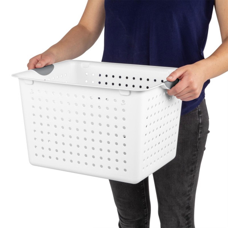 Sterilite Sterilite 6-Pack Ultra Basket, Open Plastic Bins, Countertop, Cabinet