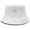 Bucket Hat, Print Bucket Hat Daisy Embroidery Summer Fisherman Hat