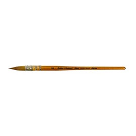 Silver Brush Limited 2025S Golden Natural Quill Brush for Watercolor, Oil, and Acrylic, Size Small, Short Handle
