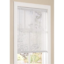 Cordless Morningstar 1" Light Filtering Mini Blind, White (29" Wide x 64" Long)