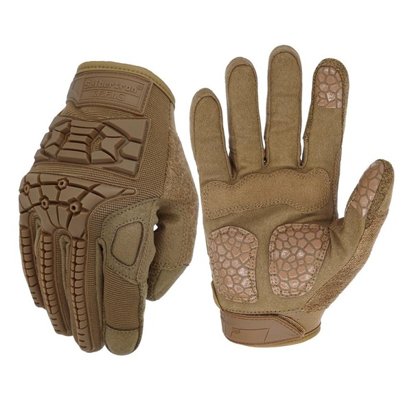 Seibertron T.F.F.I.G Gloves Full Finger Men's Tactical Military Flexible TPR