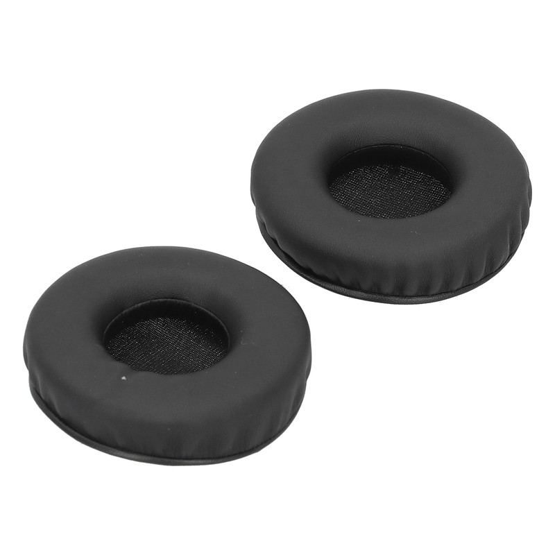 Headphone Ear Cover Cushion Sponge Earpad Artificial Leather Black Fit