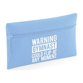 HippoWarehouse Warning Gymnast Could Flip at Any Moment Printed Pencil Case Desk Organiser College School University 21x14cm 0.5 litres