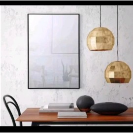 Origin 21  Origin 21 22-in W x 31-in H Black Framed Wall Mirror