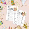 Baby Shower Game Cards, Safari Animals Who is My Mommy