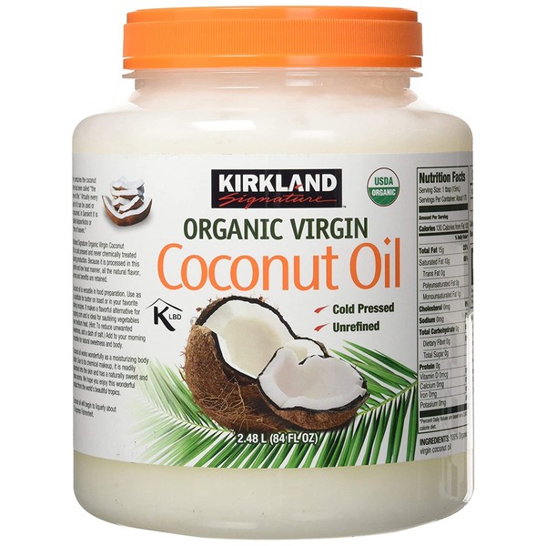 100% Organic Extra Virgin,Coconut Oil,84 Fl .oz,beauty aid and cooking oil