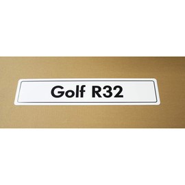 Volkswagen ZCP905030 Golf R32 Number Plate